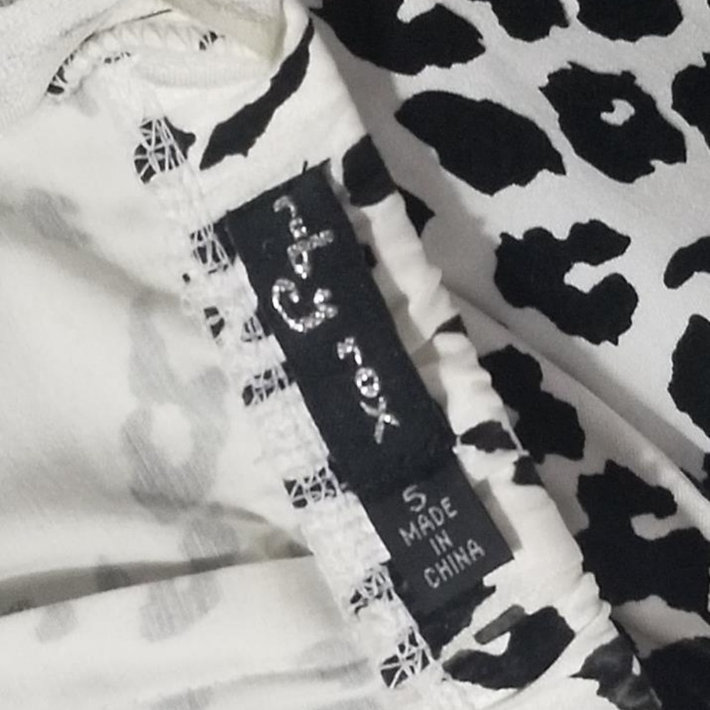 Black & White Leopard Print Ruby Rox Dress Size 5 - image 8